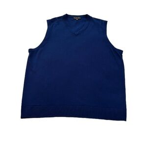 Brooks Brothers Blue Men’s Merino Wool Vest Size XXL